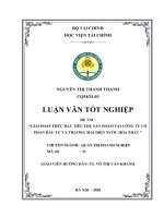Giải pháp thúc đẩy tiêu thụ sản phẩm tại công ty cổ phần đầu tư và thương mại điện nước hòa phát  luận văn tốt nghiệp  chuyên ngành quản trị doanh nghiệp 