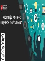 GIOI THIEU MON HOC NHAP MON TRUYEN THONG SDILE POWERPOINT ĐẦY ĐỦ