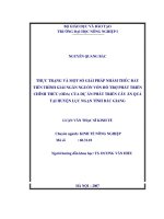 Thực trạng và một số giải pháp nhằm thúc đẩy tiến trình giải ngân nguồn vốn hỗ trợ phát triển chính thức ODA của dự án phát triển cây ăn quả tại huyện lục ngạn tỉnh bắc giang 