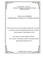 NÂNG CAO kỹ NĂNG làm VIỆC NHÓM CHO đội NGŨ GIÁO VIÊN tại TRƢỜNG mầm NON KINDERWORLD, PHƢỜNG AN BÌNH, QUẬN NINH KIỀU, THÀNH PHỐ cần THƠ 