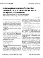 Phân tích và lựa chọn thời điểm đóng tối ưu cho máy cắt của tụ bù cao áp bằng Synchro-Teq tại trạm biến áp 220kV Hà Đông