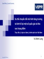 Xu thế chuyển đổi mô hình tăng trưởng và kinh tế tại một số quốc gia và khu vực trọng điểm