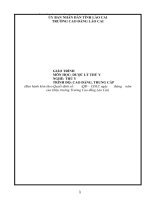 Giáo trình Dược lý thú y (Nghề: Thú y) - Trường CĐ Cộng động Lào Cai