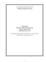 Giáo trình Phòng trừ dịch hại (Nghề: Trồng trọt) - Trường Cao Đẳng Lào Cai