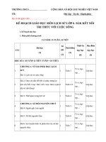 KHGD LỊCH sử 6 (kết nối TRI THỨC với CUỘC SỐNG) 