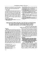 Nhận xét đặc điểm lâm sàng, cận lâm sàng của bệnh nhân ung thư dạ dày điều trị bổ trợ phác đồ CapeOx tại Bệnh viện Quân y 103 và Bệnh viện Bạch Mai