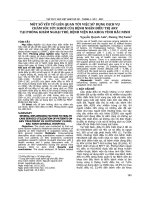 Một số yếu tố liên quan tới việc sử dụng dịch vụ chăm sóc sức khỏe của bệnh nhân điều trị ARV tại phòng khám Ngoại trú, Bệnh viện Đa khoa tỉnh Bắc Ninh