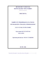 Luận văn thạc sĩ nghiên cứu tình hình quản lý sử dụng đất đai huyện cẩm giàng tỉnh hải dương 