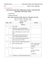 KHGD địa lí 6 (kết nối TRI THỨC với CUỘC SỐNG) 