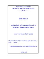 Luận văn thạc sĩ thiết kế hệ thống đo khoảng cách sử dụng cảm biến hồng ngoại 