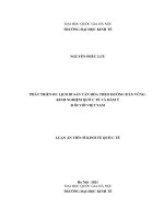 Luận văn phát triển du lịch di sản văn hóa theo hướng bền vững kinh nghiệm quốc tế và hàm ý đối với việt nam 