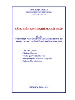 Tài liệu Một số biện pháp ứng dụng công nghệ thông tin trong quản lý nuôi dưỡng ở trường mầm non