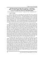 Mô hình đánh giá hiệu quả kinh tế - sinh thái phục vụ phát triển nông nghiệp bền vững trên cây lúa tại huyện Phù Mỹ, tỉnh Bình Định