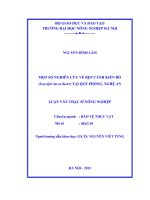 Luận văn thạc sĩ một số nghiên cứu về rệp cánh kiến đỏ lacciferr lacca kerr tại quế phong nghệ an 