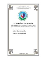 Tài liệu Một số biện pháp vệ sinh an toàn thực phẩm và cách xử lý ngộ độc thực phẩm trong trường mầm non