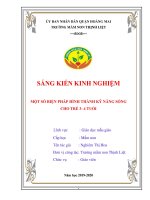 Một số biện pháp hình thành kỹ năng sống cho trẻ 3-4 tuổi