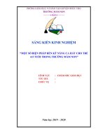 Một số biện pháp rèn kỹ năng ca hát cho trẻ 4-5 tuổi trong trường mầm non