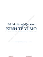 Đề thi trắc nghiệm kinh tế vĩ mô