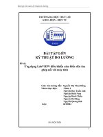 BÀI TẬP LỚN KỸ THUẬT ĐO LƯỜNG Đề tài: Ứng dụng LabVIEW điều khiển cảm biến siêu âm ghép nối với máy tính