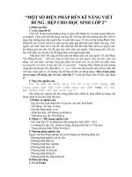 Sáng kiến kinh nghiệm Tiểu học: Một số biện pháp rèn kĩ năng viết đúng, đẹp cho học sinh lớp 2