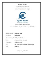 Tính toán thiết kế hệ thống điện mặt trời với công suất 120MVp 