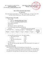 TRƯỜNG ĐẠI HỌC TÀI NGUYÊN VÀ MƠI TRƯỜNG HÀ NỘI ĐỀ CƯƠNG CHI TIẾT HỌC PHẦN LÝ THUYẾT.Tên học phần: Hệ thống chuẩn mực kế toán.