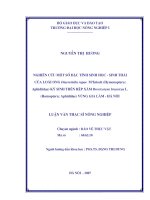Luận văn thạc sĩ nghiên cứu một số đặc điểm sinh học sinh thái của loài ong ký sinh trên rệp xám vùng gia lâm hà nội 