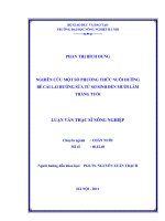 Luận văn thạc sĩ nghiên cứu một số phương thức nuôi dưỡng bê cái lai hướng sữa từ sơ sinh đến mười lăm tháng tuổi 