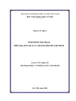 Luận văn tình hình tội phạm trên địa bàn quận 9, thành phố hồ chí minh 