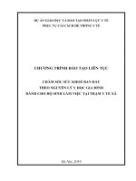 CHƯƠNG TRÌNH ĐÀO TẠO LIÊN TỤC CHĂM SÓC SỨC KHOẺ BAN ĐẦU THEO NGUYÊN LÝ Y HỌC GIA ĐÌNH DÀNH CHO HỘ SINH LÀM VIỆC TẠI TRẠM Y TẾ XÃ
