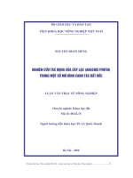 Luận văn thạc sĩ nghiên cứu tác dụng của cây lạc arachis pintoi trong một số mô hình canh tác đất dốc 