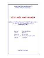 Tài liệu Một số biện pháp nâng cao chất lượng hoạt động vui chơi cho trẻ mẫu giáo 5-6 tuổi ở trường mầm non