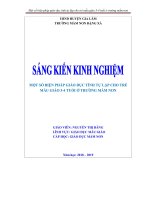 Tài liệu Một số biện pháp giáo dục tính tự lập cho trẻ mẫu giáo 3-4 tuổi ở trường mầm non Đặng Xá