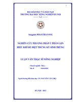 Luận văn thạc sĩ nghiên cứu phương pháp ủ phân lợn hiếu khí để diệt trứng ký sinh trùng 