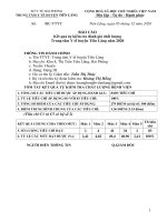 BÁO CÁO Kết quả tự kiểm tra đánh giá chất lượng Trung tâm Y tế huyện Tiên Lãng năm 2020