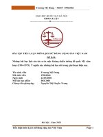 Những bài học lịch sử rút ra từ cuộc kháng chiến chống đế quốc mỹ xâm lược (1954 1975)  ý nghĩa của những bài học đó trong giai đoạn hiện nay 