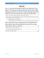 Tiểu luận môn tâm lý học đại cương 