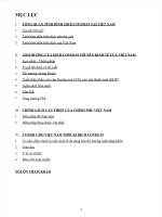 ẢNH HƯỞNG của DỊCH COVID 19 đến nền KINH tế VIỆT NAM 