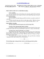 De va dap an mon VAN khoi D chuyen DH Vinh lan 3