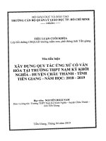 Tiểu luận cuối khóa CBQL xây dựng quy tắc ứng xử có văn hóa tại trường thpt nam kỳ khởi nghĩa 