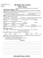 De kiem tra Hoa 8 tiet 25 Nam hoc 20132014