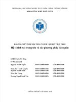 BÁO cáo CHUYÊN đề học PHầN VI SINH vật học THỰC PHẨM hệ vi sinh vật trong sữa và các phương pháp bảo quản 