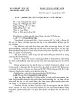 Ban tu danh gia chat luong Dang vien