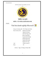 bài tiểu luận văn hóa kinh doanh