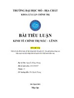 Một số vấn đề lý luận về hội nhập kinh tế quốc tế  Các giải pháp nâng cao hiệu quả của hội nhập kinh tế quốc tế ở Việt Nam hiện nay