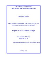 Luận văn thạc sĩ tuyển chọn và thăm dò khả năng sản xuất hạt lai f1 của một số tổ hợp lúa lai hai dòng mới 