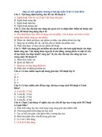 Gợi ý đáp án trắc nghiệm các môn lớp 6 sách cánh diều