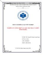 BÁO cáo KHÓA LUẬN tốt NGHIỆP NGHIÊN cứu TỔNG hợp vật LIỆU TRO TRẤU và BIẾN TÍNH FE(OH)3 