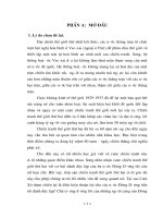 Chiến tranh thế giới thứ hai với vấn đề thời cơ giải phóng các dân tộc đông dương  