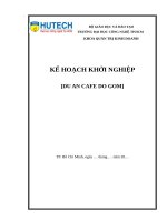 KHOI NGHIEP KINH DOANH CAFE GOM